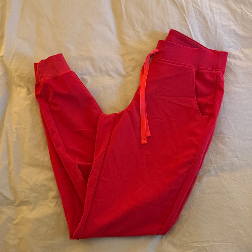FIGS Red Jogger Scrub Pants